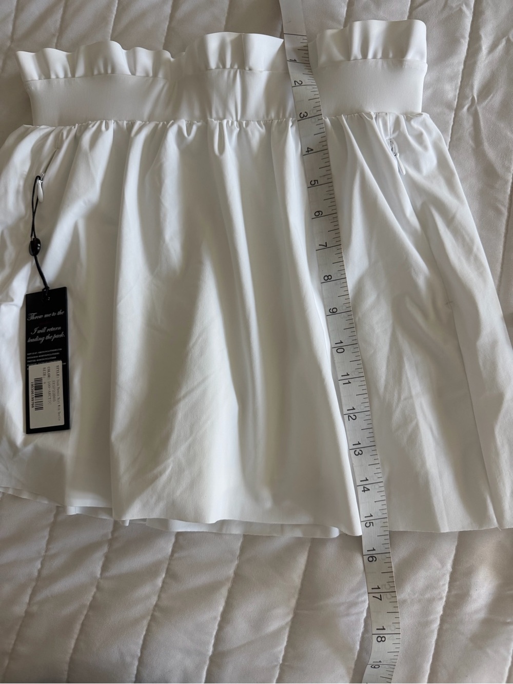 Greyson White Elastic-Waist Circle Mini Skirt - Picture 5 of 5